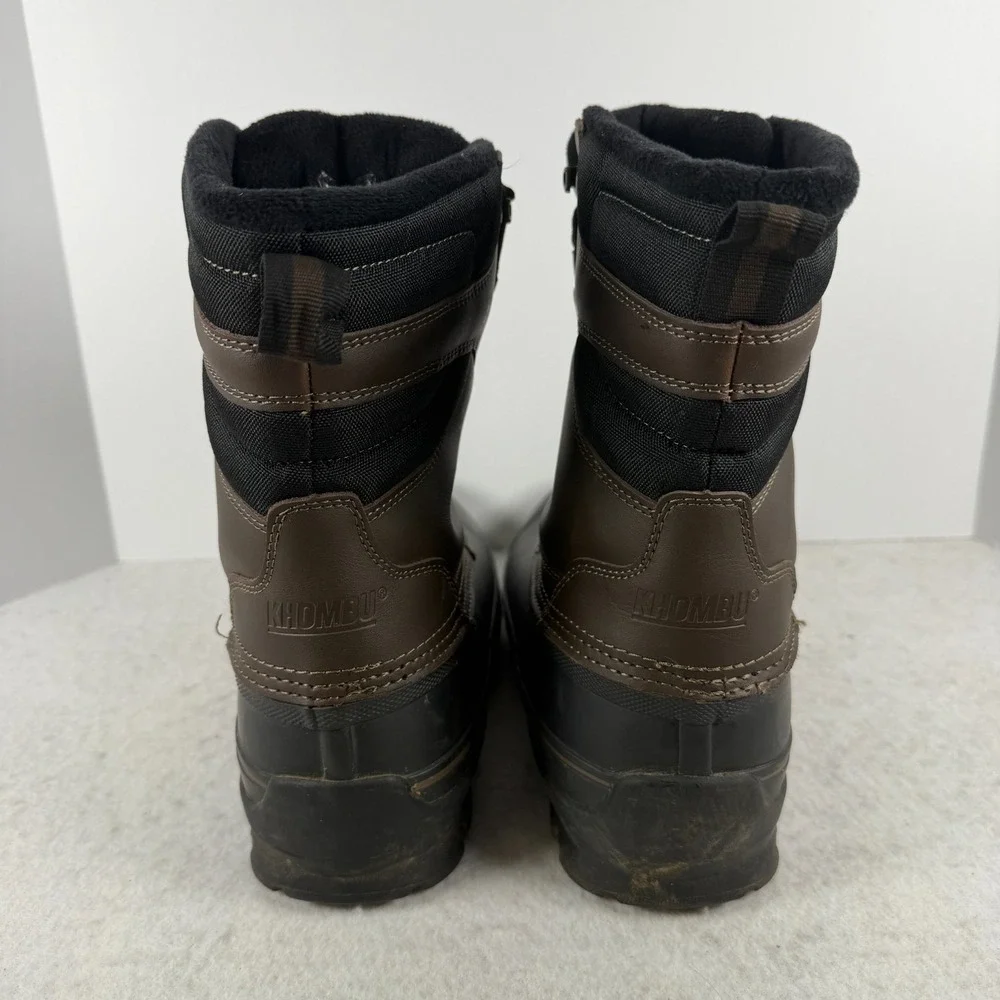 Khombu Kenny Men's‎ Winter Boots Size 9 Brown Black Waterproof Snow Duck Boots